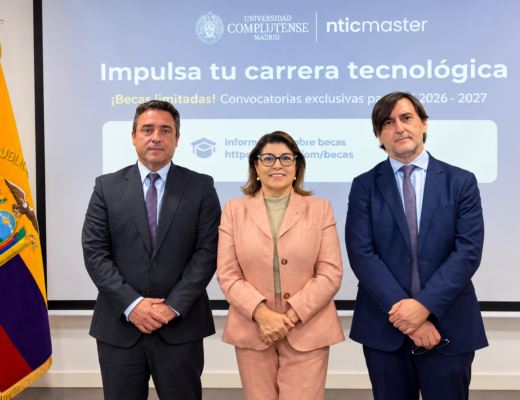 La Embajada del Ecuador y Ntic Máster impulsan becas de posgrados tecnológicos para ecuatorianos en España y territorio nacional
