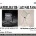 Cartel oficial de la exposicion paradojas de las palabras en Alcorcon"